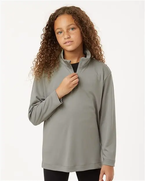 Allpro 41870Y Youth Quarter-Zip Pullover – Lightweight Performance 1