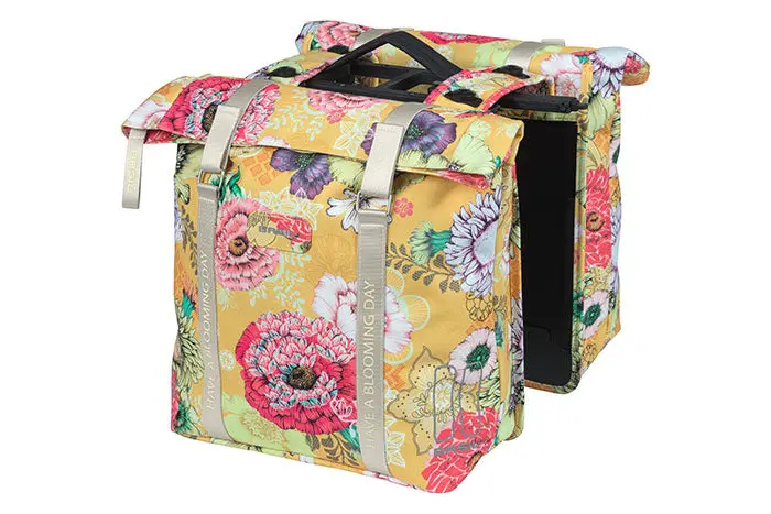 Basil Bloom Field Double Pannier Bag With Mik Interface 1