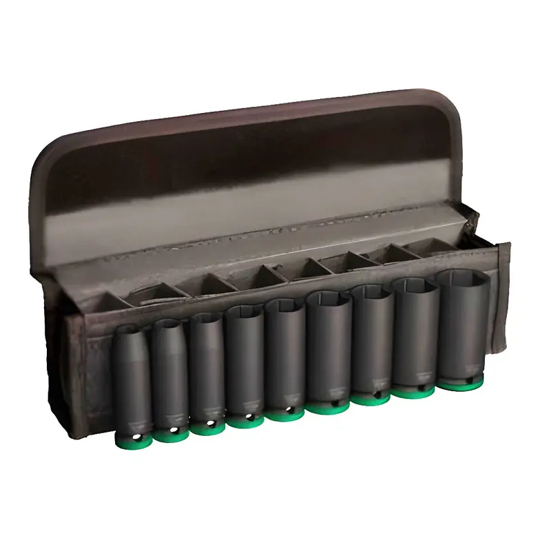 Bosch 2608003040 9-Piece 1/2" Drive Impact Deep Socket Set (10–27 Mm) 1