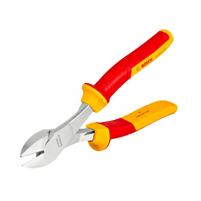 Bosch Professional Vde-Certified Diagonal Cutters – 200Mm High-Leverage Pliers (1600A02Ne2) 1