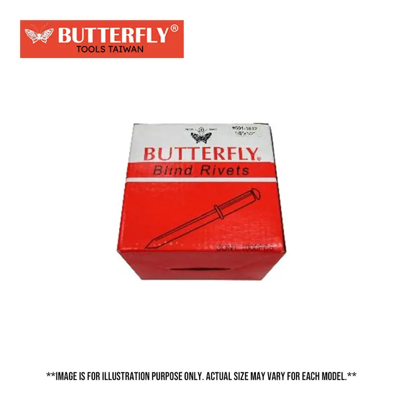 Butterfly Blind Rivets – 1,000-Piece Pack – Model #691 1