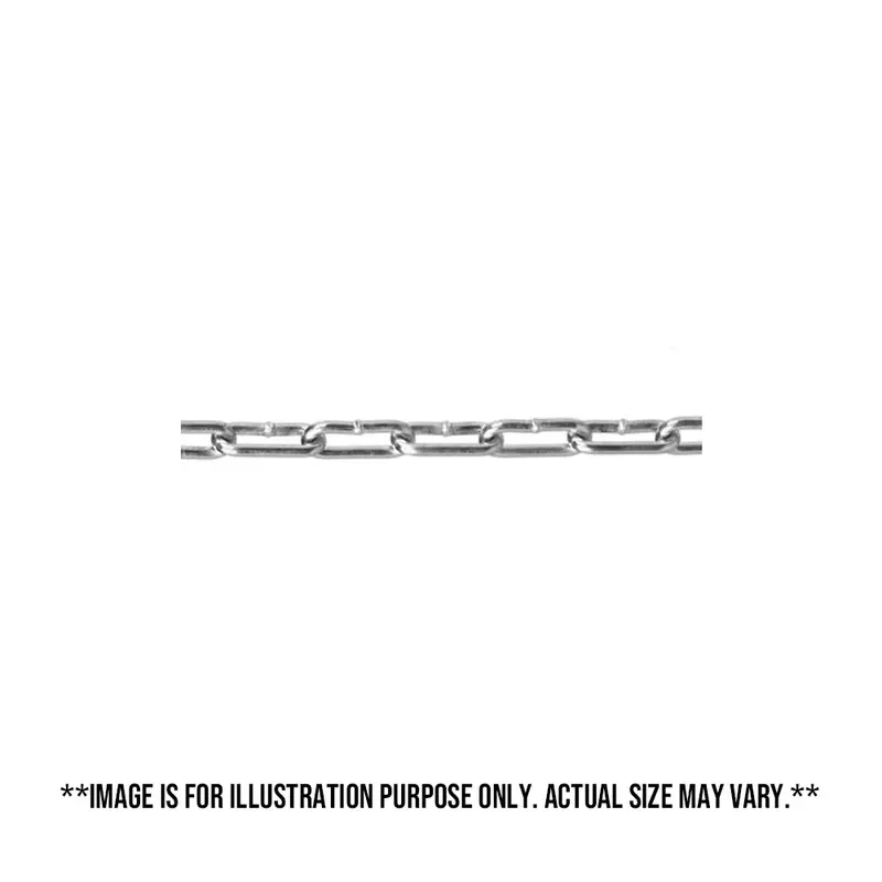 Campbell Blu-Krome Straight Link Coil Chain – Corrosion-Resistant Finish (#033-2426) 1