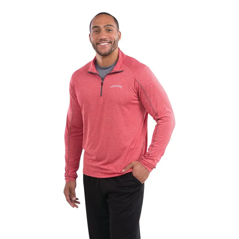 Elevate Tm17810 Taza Men'S Knit Quarter-Zip Pullover 1