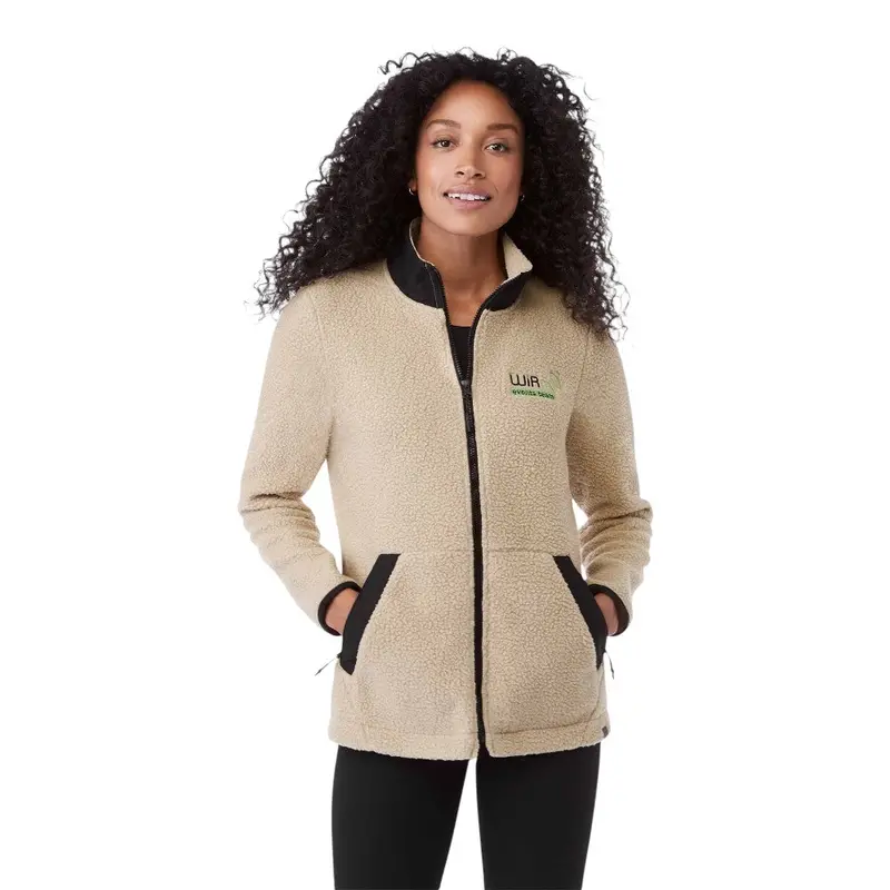Elevate Tm98143 Kahuzi Women'S Eco Full-Zip Sherpa Fleece Jacket 1
