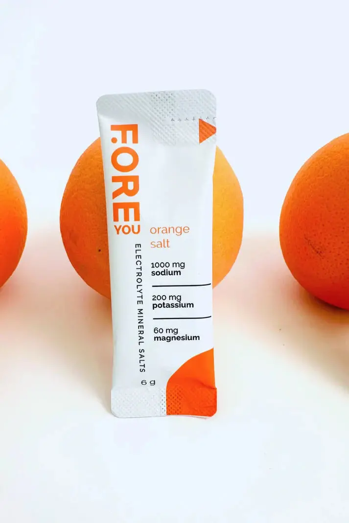 F.Oreyou Electrolyte Recovery Drink – Orange Salt Flavor (20-Pack) 1