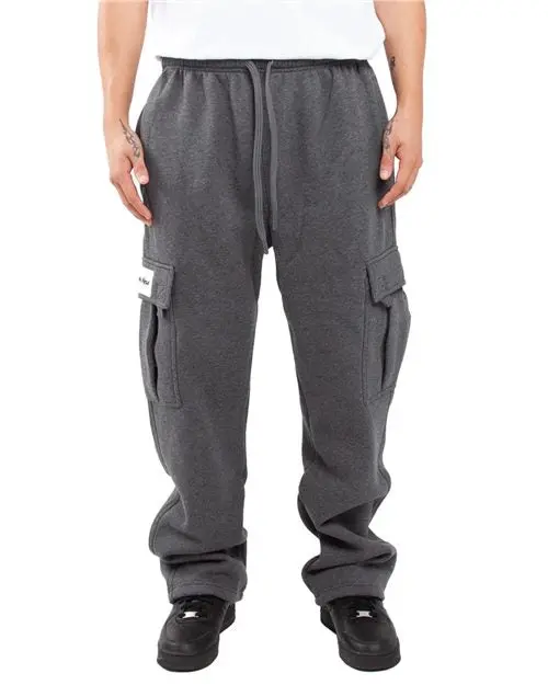 Fleece Sweatpants With Cargo Pockets – Unisex Utility Fit 1
