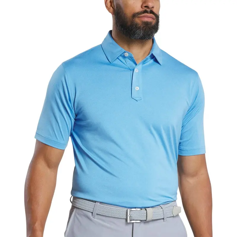Footjoy Solid Lisle Golf Polo – Breathable Performance Tm16318