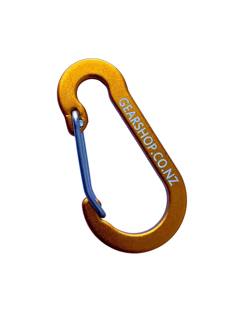 Gearshop Mini Carabiner – 5Cm Logo-Embossed Aluminum Clip 1