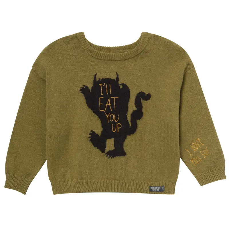 'I'Ll Eat You Up' 'Where The Wild Things Are' Sweater For Infant & Toddler Neutral Outfits 1