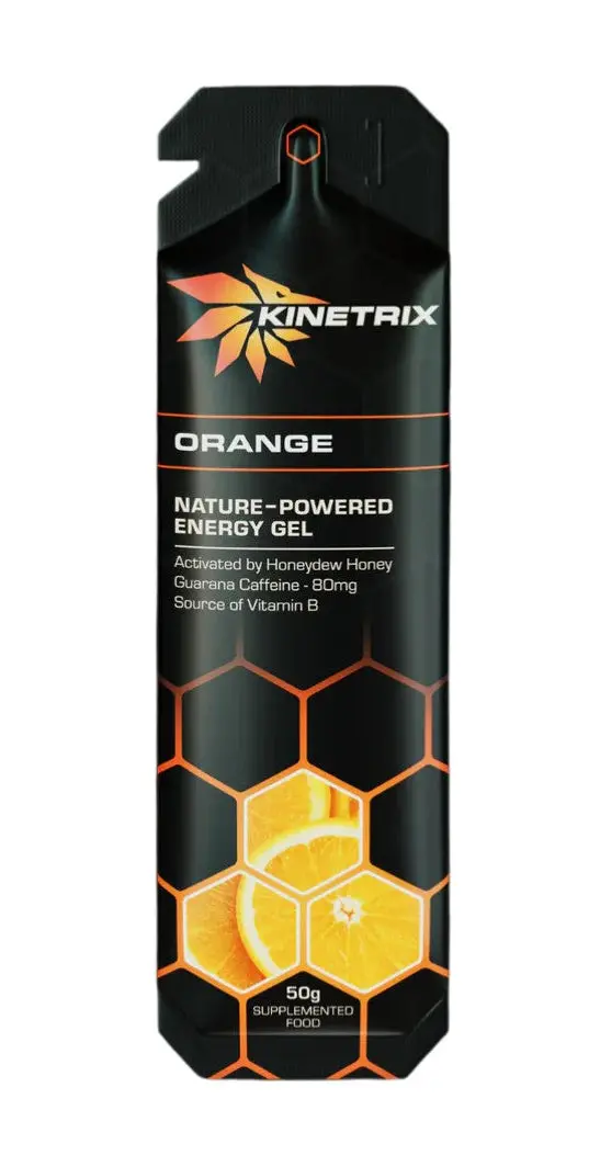 Kinetrix Orange Energy Gel – 50G Quick-Digesting Fuel For Endurance Activity 1