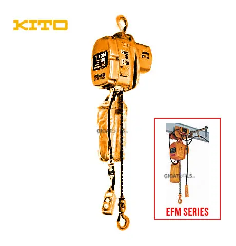 Kito Ef/Efs/Efm Electric Chain Hoists – Japanese-Made Lifting Solutions 1