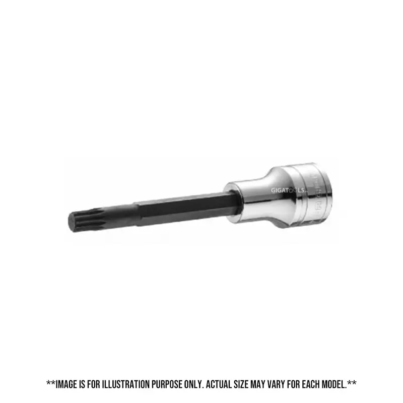 Licota 1/2-Inch Drive Long-Reach Spline Socket – 100Mm Xzn 1
