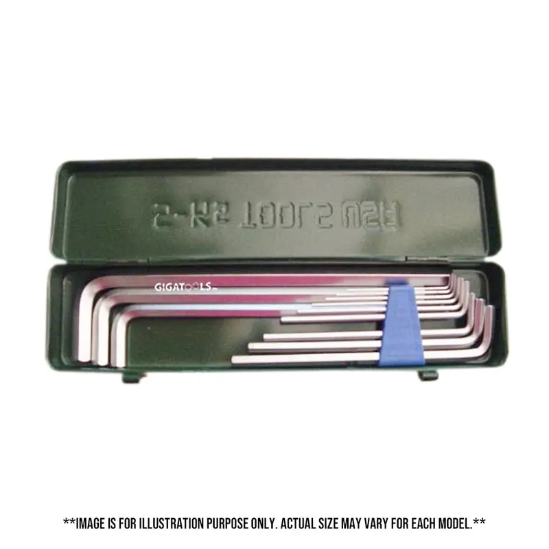 S-Ks Tools Usa Chrome-Finished Extra-Long-Arm Allen Key Set With Metal Storage Case 1