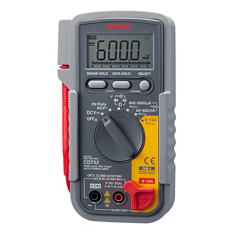 Sanwa Cd732 Digital Multimeter With Rapid Bar Graph Response & Audible Continuity Indicator 1