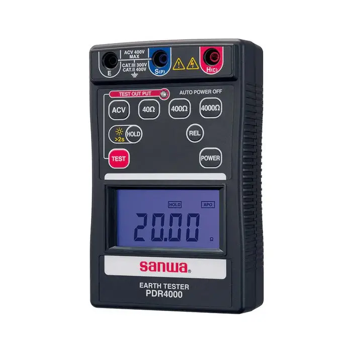 Sanwa Pdr4000 Portable Digital Earth Ground Resistance Tester 1