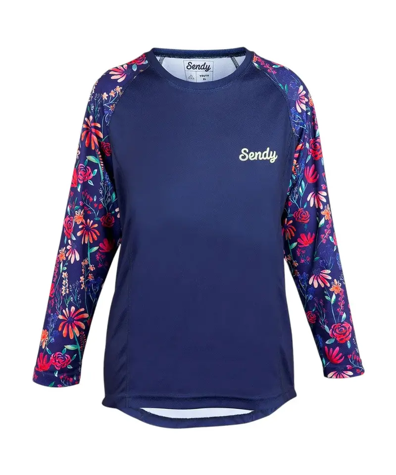 Sendy Women’S Wildflower Long-Sleeve Cycling Jersey 1
