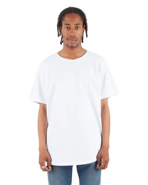 Shaka Wear Curved Hem Relaxed-Fit Long T-Shirt 1