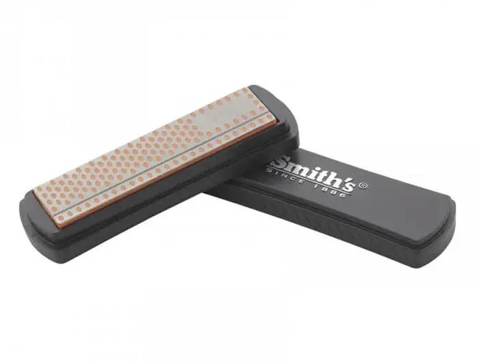 Smiths 4-Inch Diamond Sharpening Stone – Dual-Sided Grit Surface For Quick Edge Restoration 1