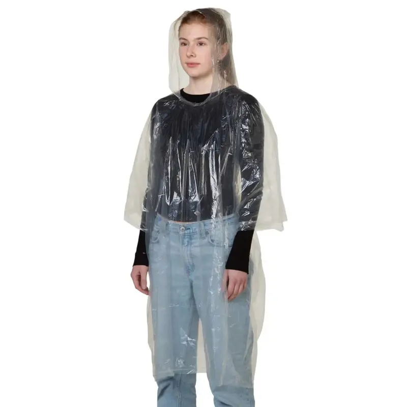 Trekmates Emergency Poncho – Lightweight Clear Rain Cover 1