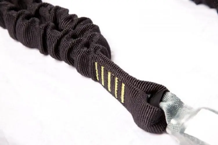 Zero Scaffpro 2-Meter Double Elastic Lanyard With Snap And Scaffold Hooks 1