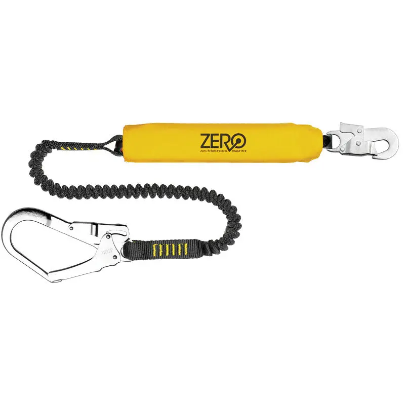 Zero Stretch Elasticated Single Lanyard With Scaffold Hooks 1