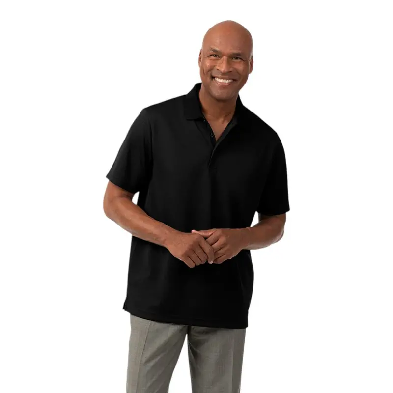 Zorrel Z4335 Men'S Vertical Dash Stripe Jacquard Polo 1