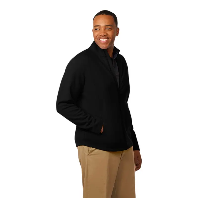 Zorrel Z4579 Men'S Poly-Cotton Fleece Full-Zip Long Sleeve Jacket 1