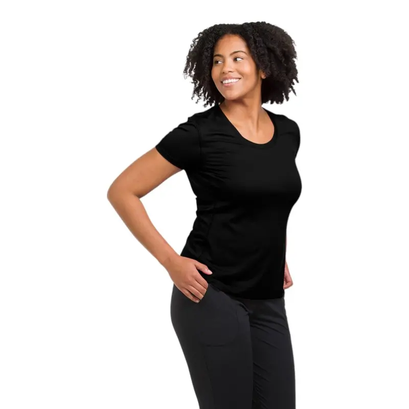 Zorrel Z6501 Women'S Soft Popcorn-Knit Short-Sleeve T-Shirt 1