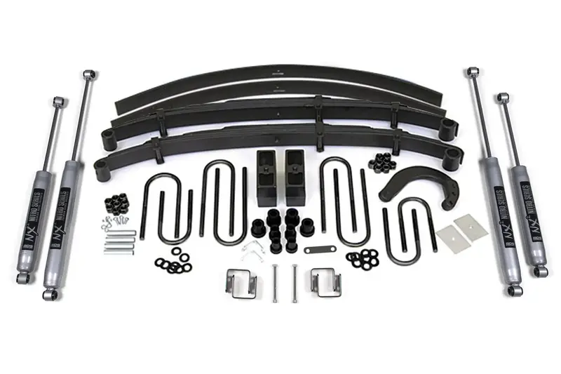 Bds Suspension Classic Lift Kit – 4-Inch Block & Add-A-Leaf System For 1973–1976 Half-Ton Trucks & Jeep Cherokee Sj (Jimmy) 1